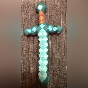 Plaid Patterned Plush Sword